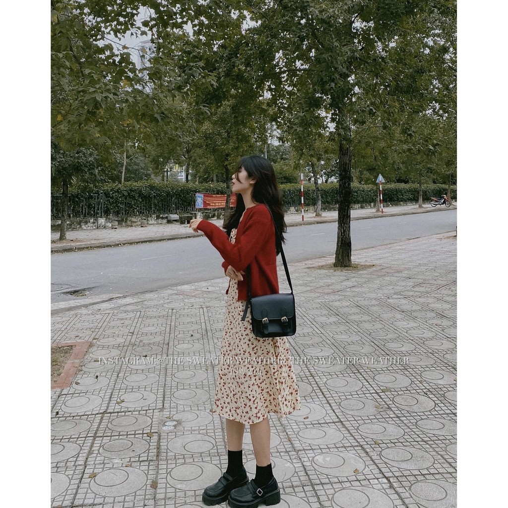 [Mã 2611THTRANG100K hoàn 10% xu đơn 99K] (Ảnh thật) Áo khoác cardigan len cổ tròn viền dày dặn the.sweaterweather TSW | BigBuy360 - bigbuy360.vn