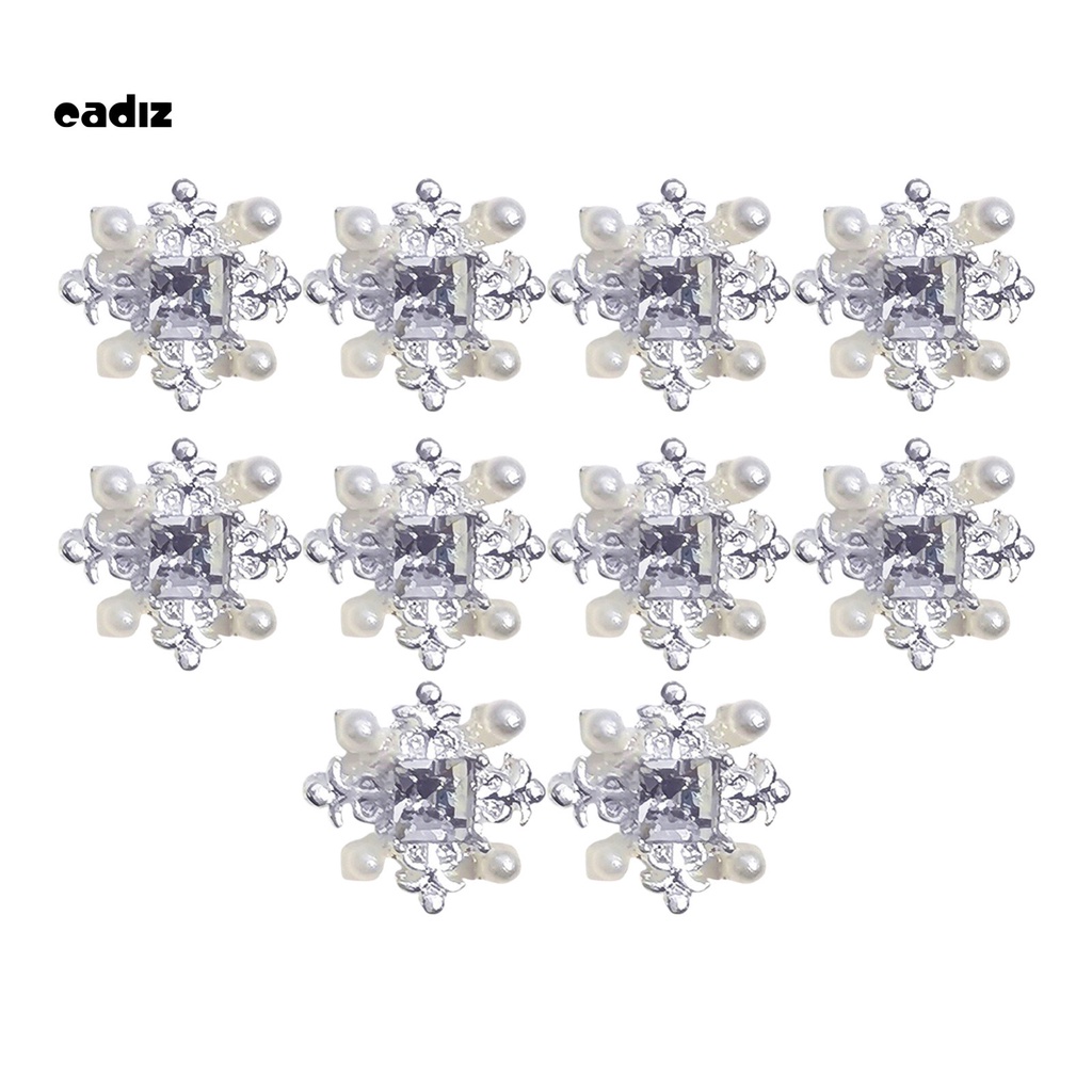 [Hàng mới về] Đồ trang trí móng tay chất liệu kim loại kim cương nhân tạo DIY