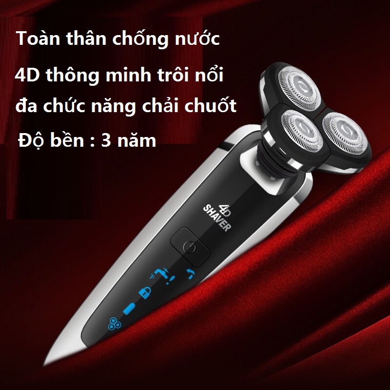 Máy cạo râu 4d sonysR,máy cạo râu đa năng 4 in 1 chống nước ip X7