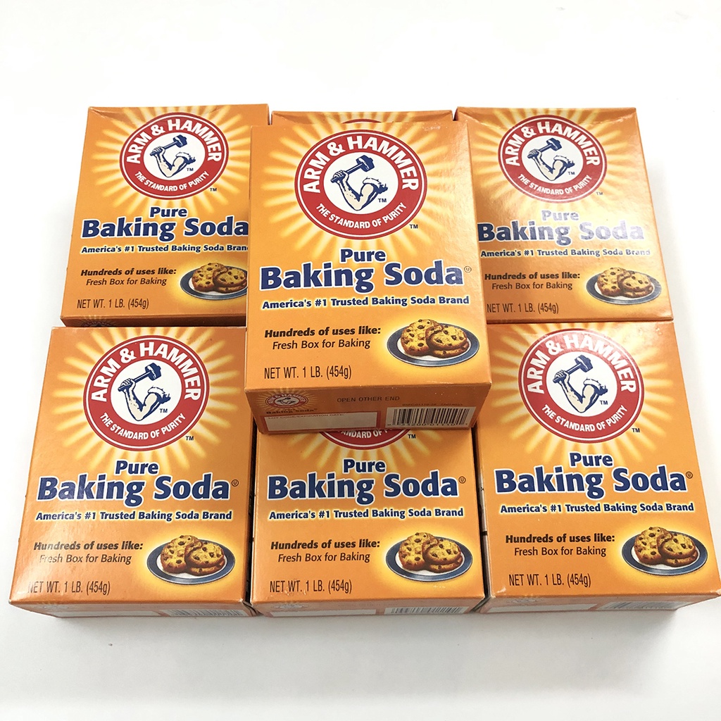 Bột Baking Soda 454g nhập khẩu Mỹ (USA) giúp làm trắng răng, khử hôi miệng, làm bánh, tẩy rửa, ngâm rau,...