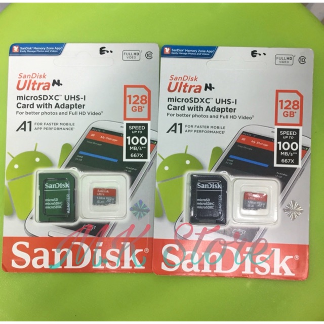 Thẻ Nhớ Sandisk Ultra 128gb Micro Sdxc 100mb / S Micro Sdhc