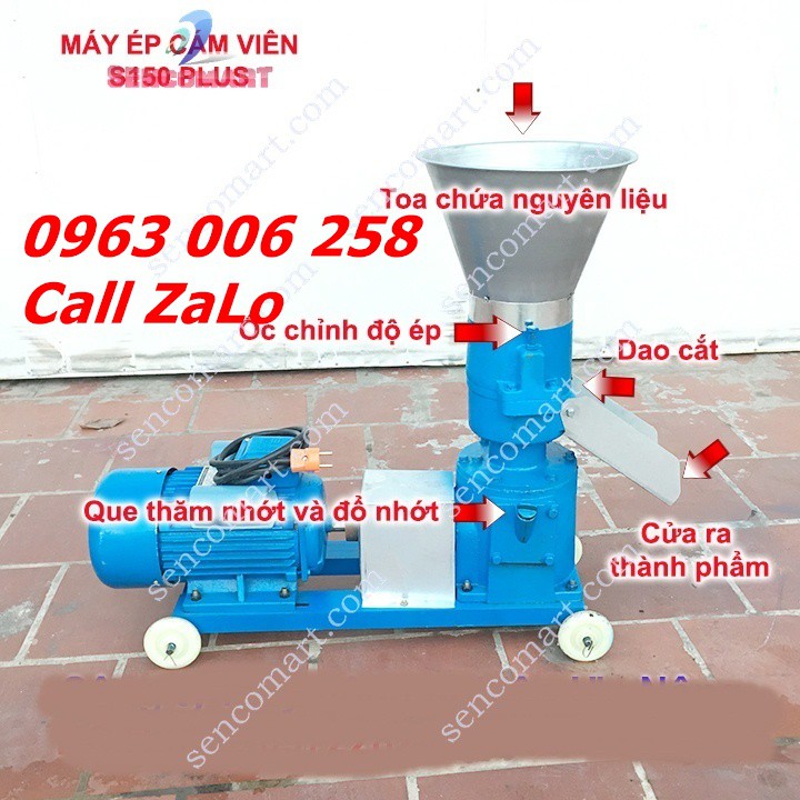 MÁY ÉP CÁM VIÊN 3 PHA TRỤC ĐỨNG S150 PLUS - MÁY ÉP ĐA NĂNG CHO NGƯỜI DÙNG