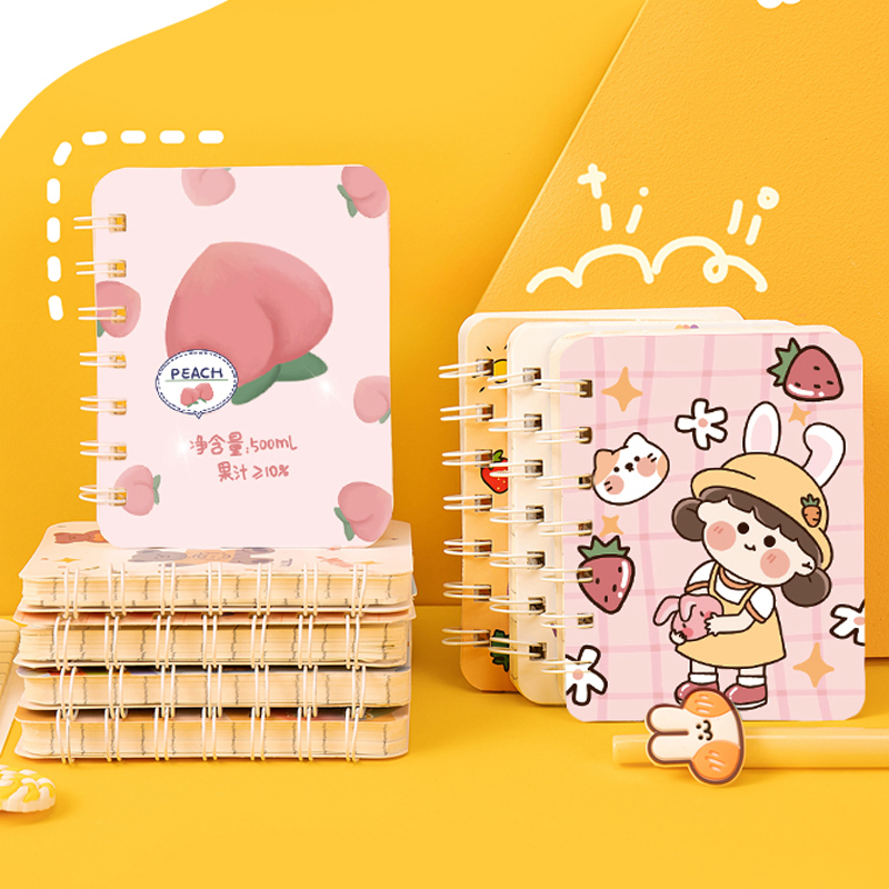 Sổ Tay Ghi Chú Cỡ A7 Họa Tiết Hoạt Hình Dễ Thương Tiện Dụng