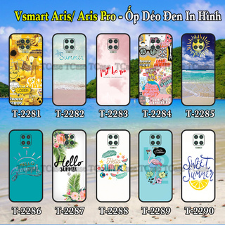 Ốp lưng Vsmart Aris/ Aris Pro dẻo đen in hình Hello Summer (mùa hè sôi động)