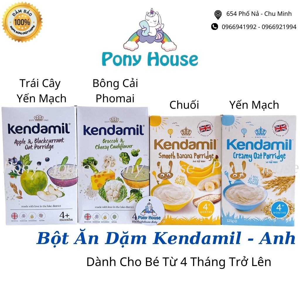 Bột Ăn Dặm Kendamil Anh Đủ Vị Chuối , Yến Mạch, Bông Cải Phô Mai, Hoa Quả Cho Bé Từ 4 Tháng Date 2022