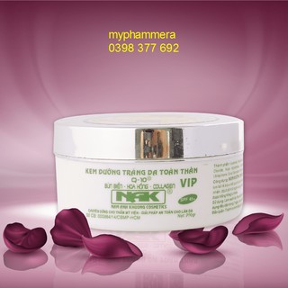 Kem dưỡng trắng da toàn thân Bùn biển - Hoa hồng - Collagen Q10 200g (Xám - Trắng)