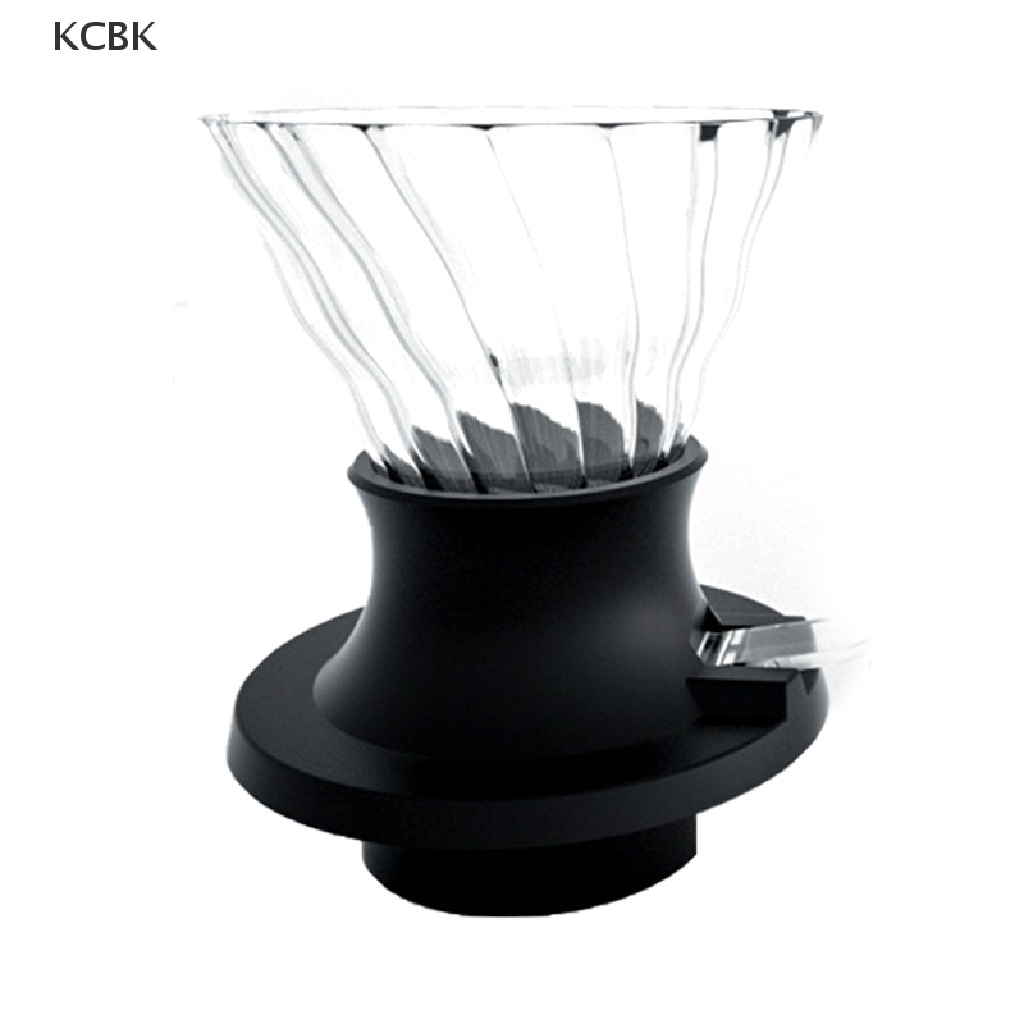KC Immersion Coffee Dripper Glass V60 Coffee Maker V Shape Drip Coffee Filter BK