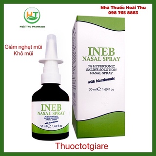 Xịt mũi INEB nasal Spray - Giảm nghẹt mũi, khô mũi