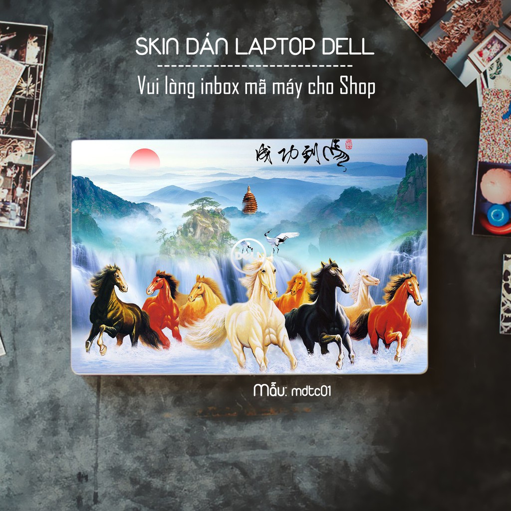 [SALE 30%]  Dán decal cho các dòng Laptop Dell in hình mã đáo thành công cực đẹp