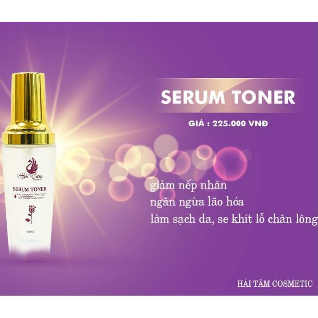 NƯỚC HOA HỒNG SERUM TONER HẢI TÂM _ TẶNG KÈM SOAP ĐA NĂNG TRỊ GIÁ 158K