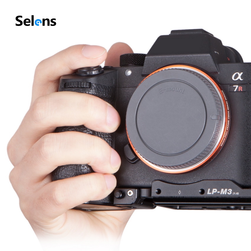 Giá đỡ máy ảnh bằng hợp kim nhôm Selens cho máy ảnh Sony A7II A7III A7RIII A9 A7RIII A7SIII Arca-Swiss LP-M3 Canon R5 R6 Nikon Z5