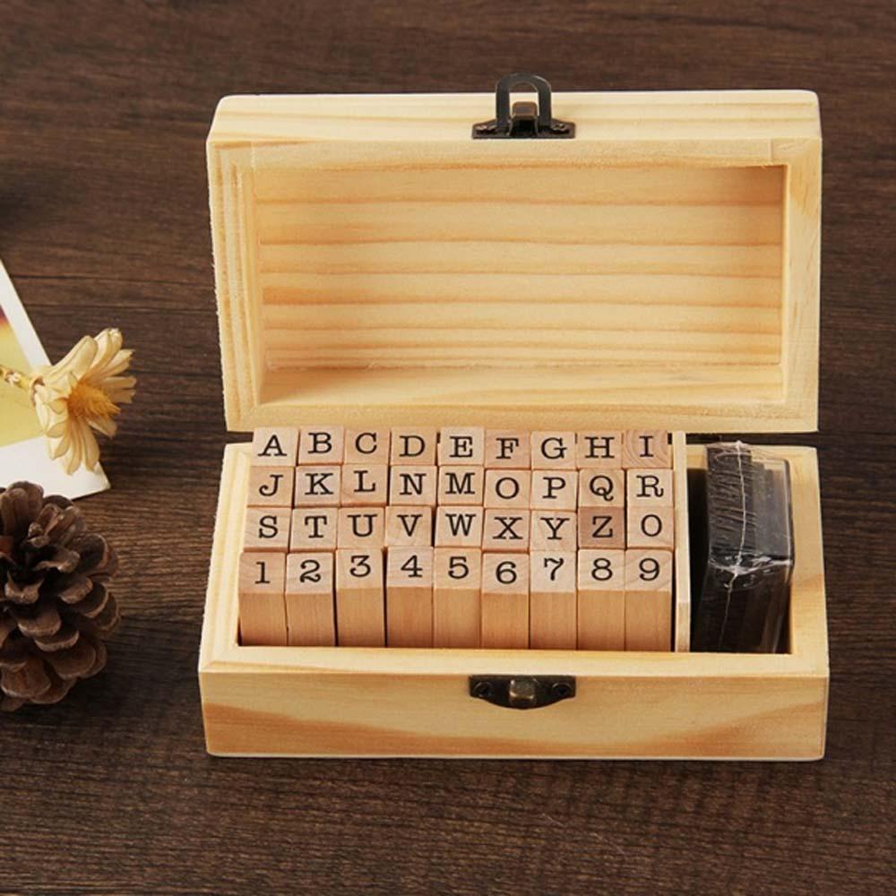 Con Dấu Gỗ In Chữ Thủ Công DIY Đa Ứng Dụng