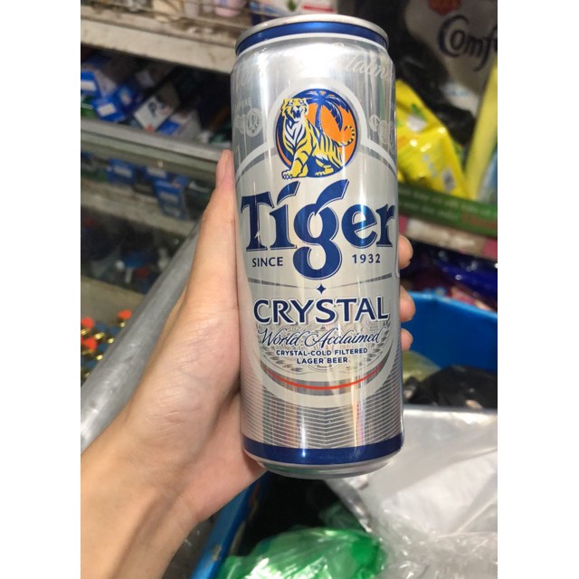 [Beman123]  Bia Tiger Bạc Crystal Lon 320ml