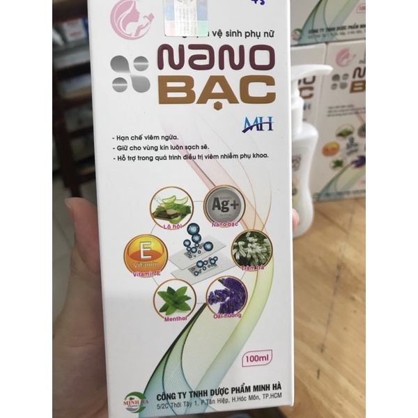 DUNG DỊCH VỆ SINH PHỤ NỮ NANO BẠC