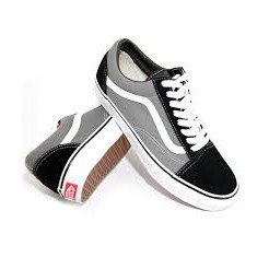 Giày Vans Old Skool Xám Trắng, giày thể thao nam nữ đầy đủ tem/tag/mác [ FULLBOX + FREESHIP ] [Sẵn Hàng]