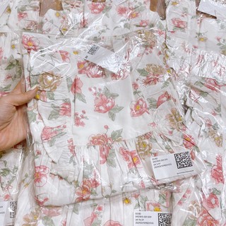 Auth | Váy hoa H&M Auth cổ vuông tiểu thư bé gái