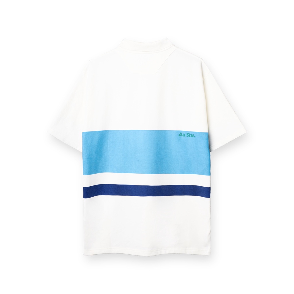 ÁO THUN POLO / METAL TAG POLO - CREAM WHITE // BLUE