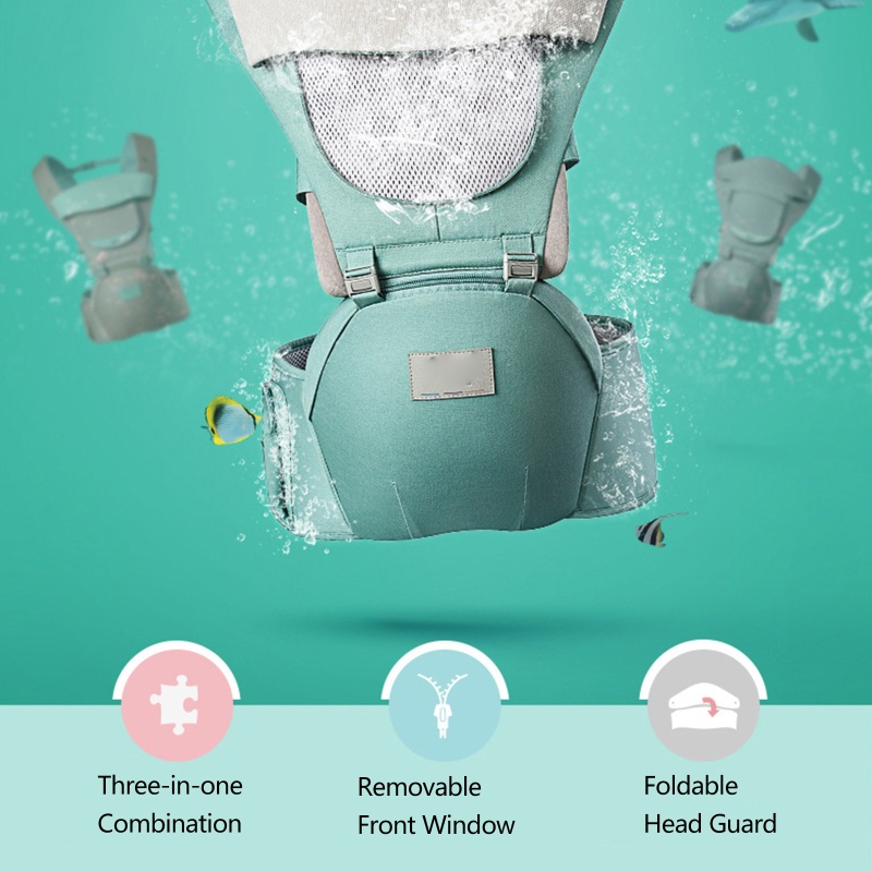 Đai Địu Em Bé Thiết Kế Đeo Hông Tiện Dụng Cho Đi Du Lịch