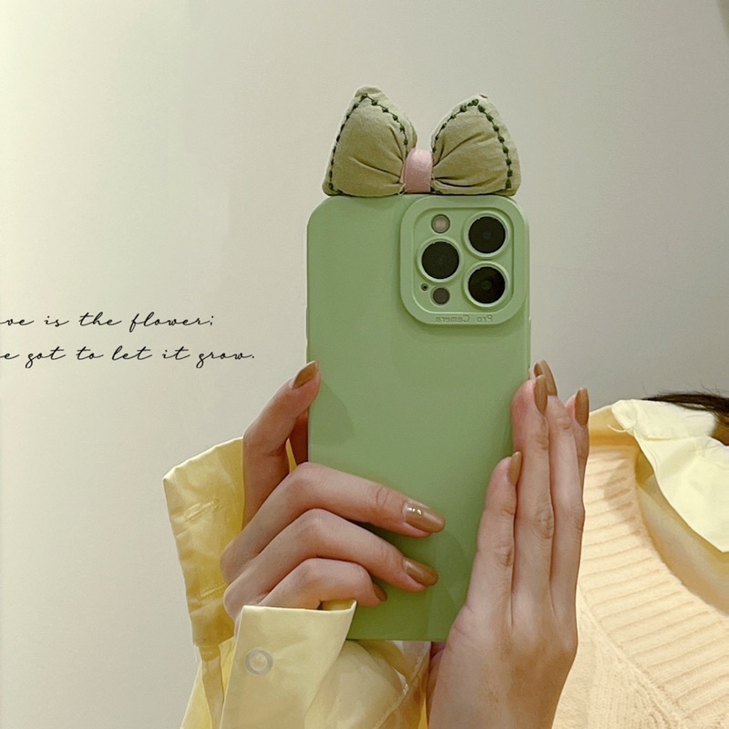(SIÊU RẺ) Ốp lưng iphone procam có gắn nơ bông 7plus/8/8plus/x/xr/xs/11/12/13/pro/max/plus/promax