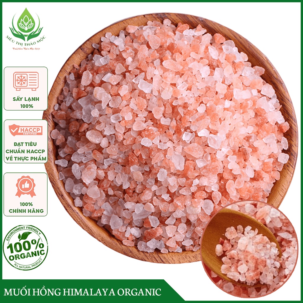 ✅ Muối Hồng Himalaya Organic Muối Tắm Nấu Ăn, Nấu Sữa, Làm Đẹp, Thải Độc