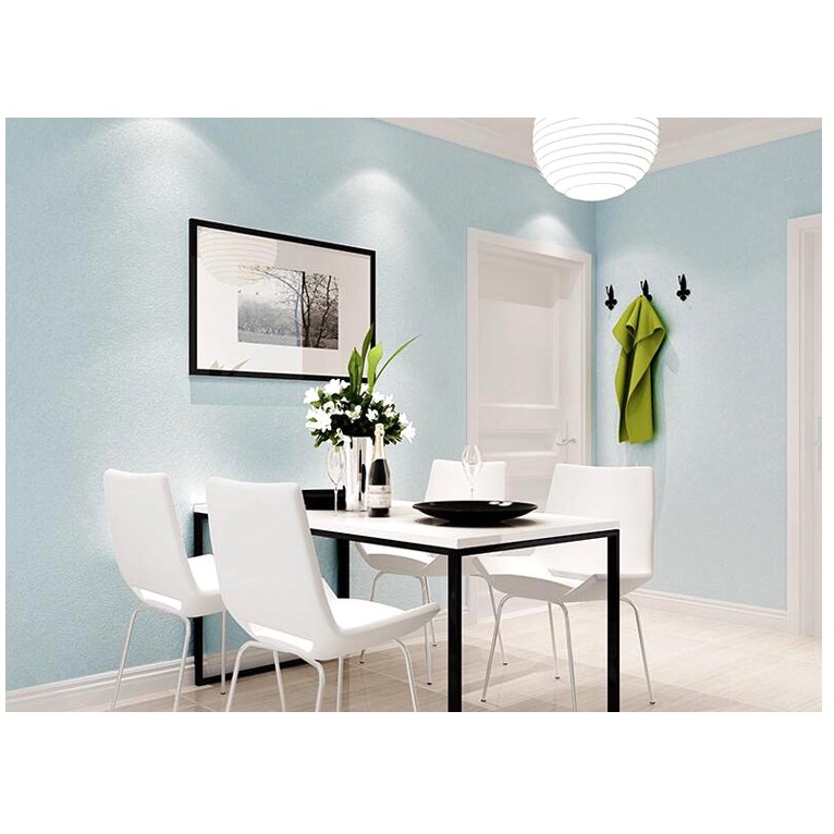 Decal giấy dán tường XANH DƯƠNG SỢI khổ 45cm 1 mét