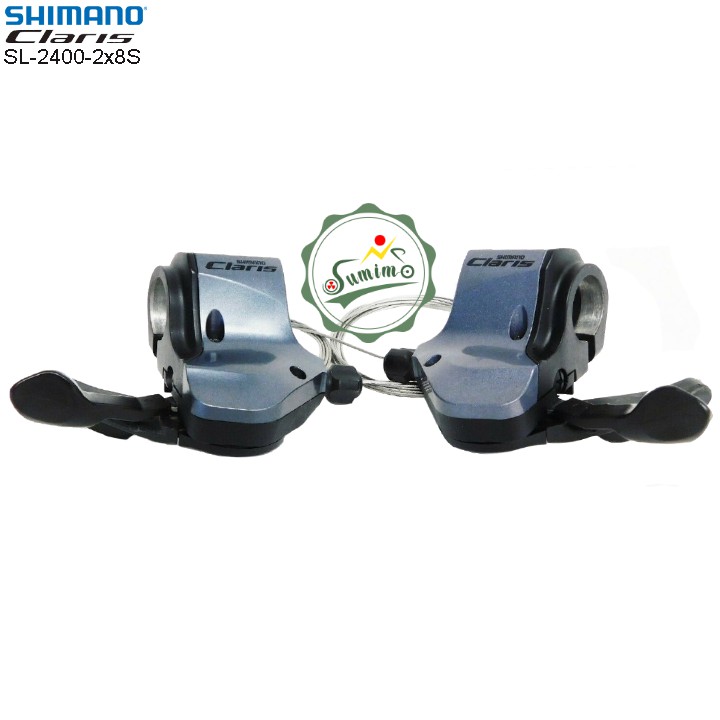 Tay đề xe đạp - Tay đề bấm xã Shimano Claris SL-2400-2x8 Speed - Chính hãng