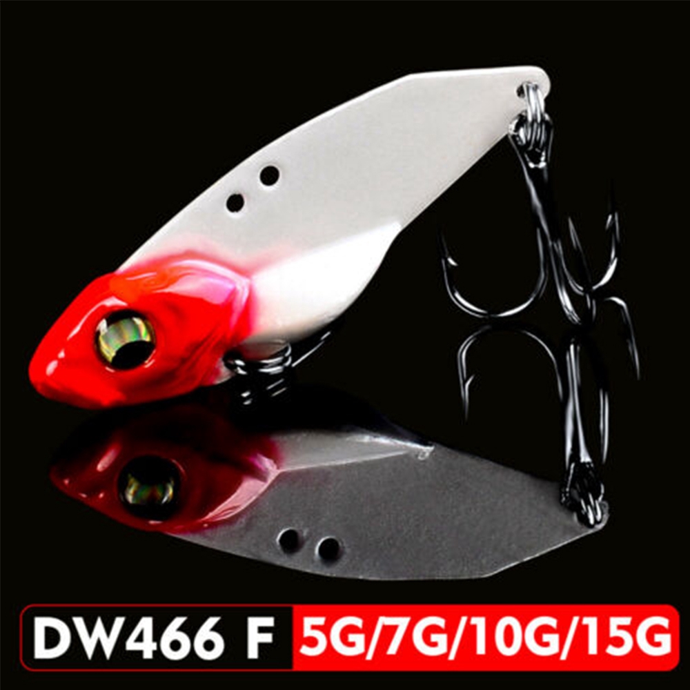 Mồi câu cá nhân tạo có lưỡi câu kim loại VIB 5g/7g/10g/15g 3D