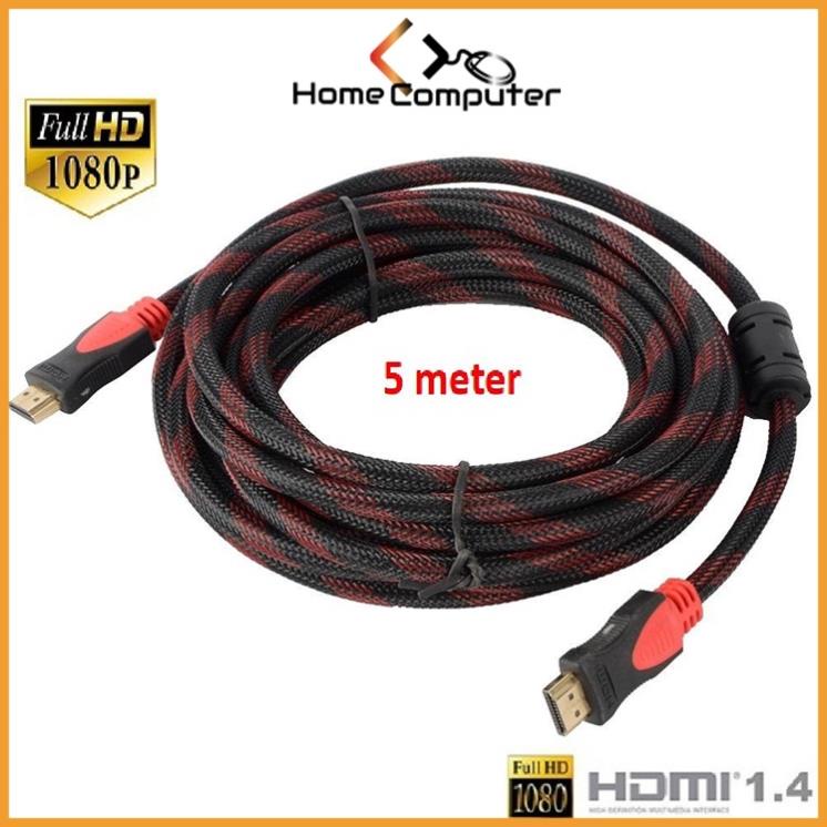Dây cáp tín hiệu, dây HDMI 1.5m, 3m, 5m tròn chuẩn 1.4v hàng chất lượng.bảo hành 3 tháng - Home Computer .Offical Store