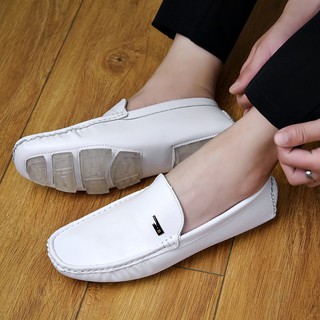 ❀❀Giày lười nam màu trắng dễ phối đồ