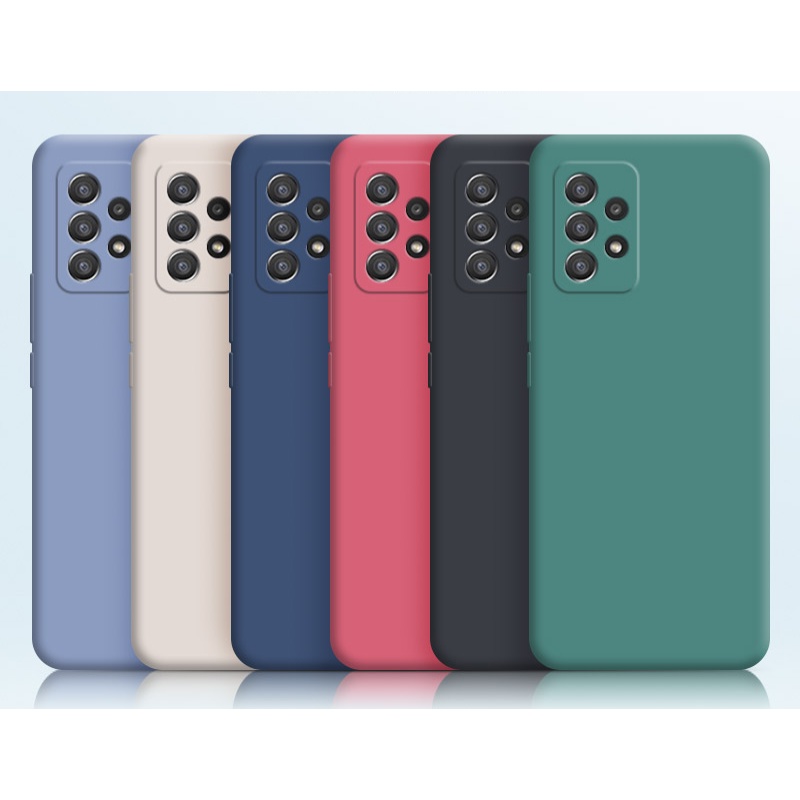 Ốp Lưng Trơn Cạnh Vuông Samsung Galaxy A14 5G, A04, A04S, A23, A33 5G, A73 5G, A13, A53 5G