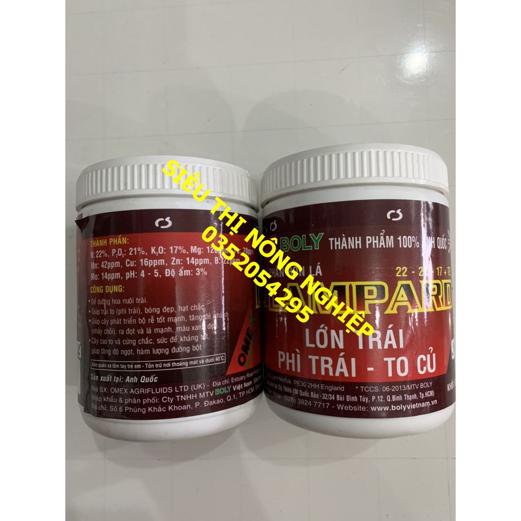 Lampard 22-21-17 500gr Lớn trái - to củ - phì t rái - dưỡng hoa nuôi trái