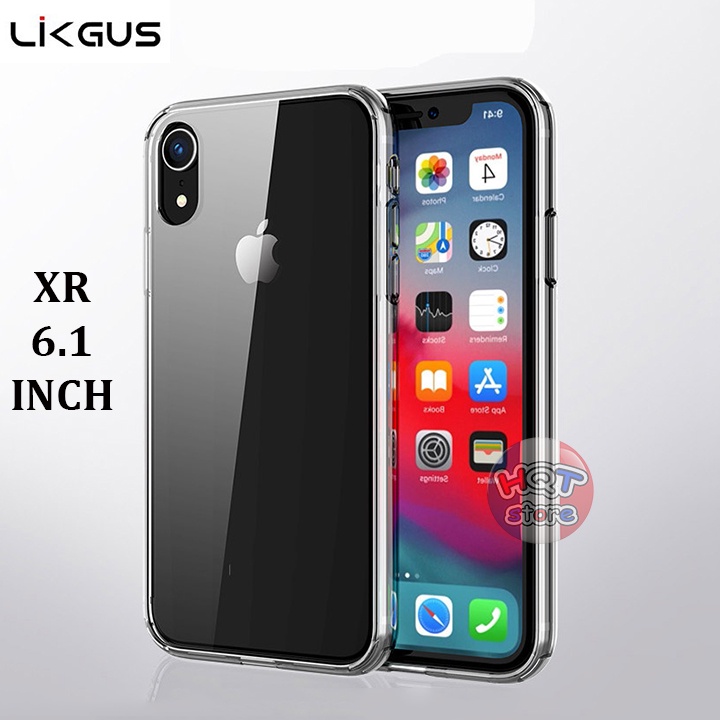 Ốp lưng chống shock trong suốt viền dẻo Likgus Zero cho IP XR 6.1inch