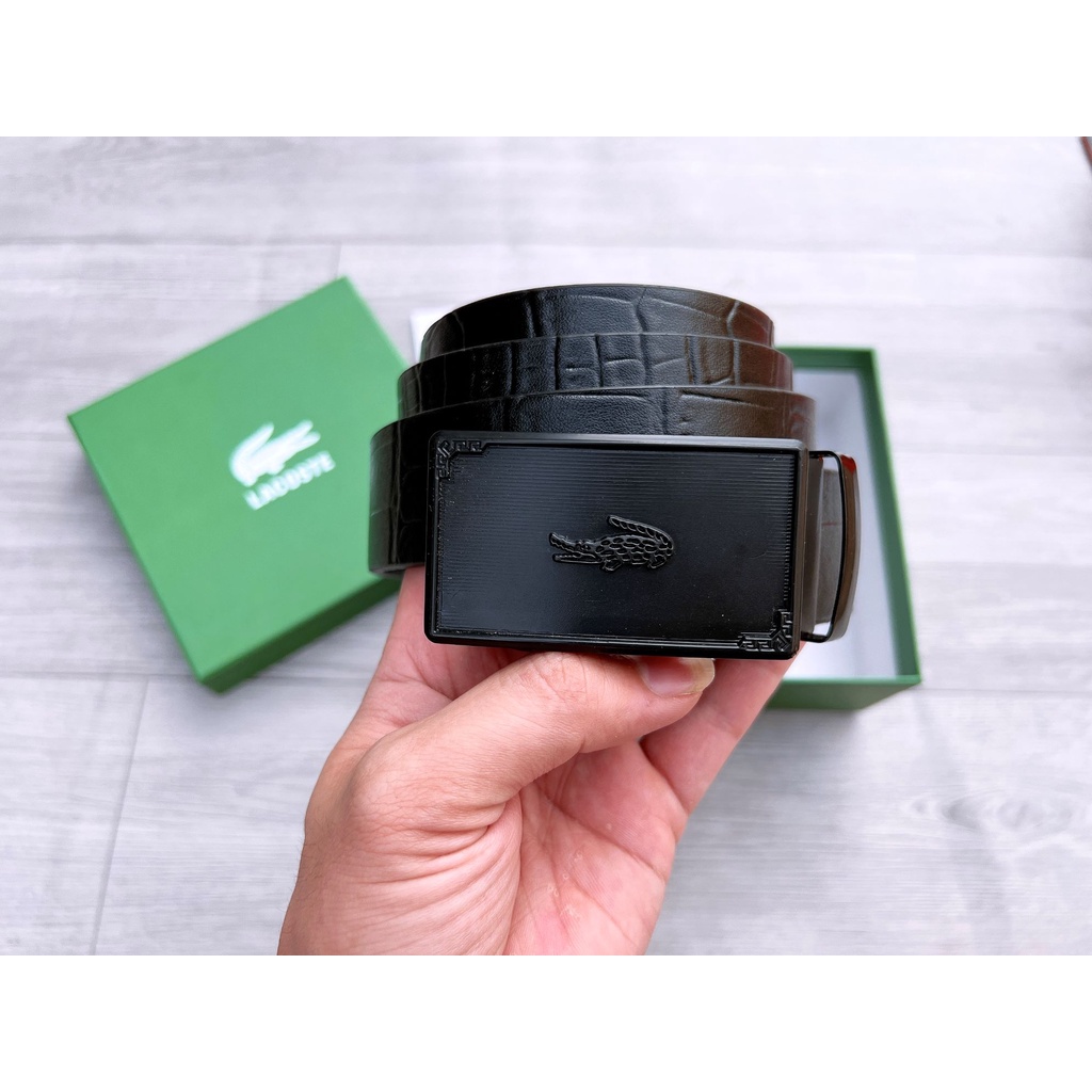 Thắt Lưng Nam Croco Da Xịn Nguyên Miếng Full Hộp