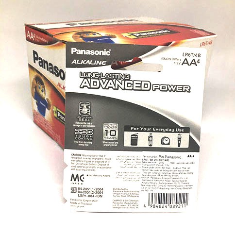Pin AA Panasonic vỉ 4 Viên dung lượng cao LR6T