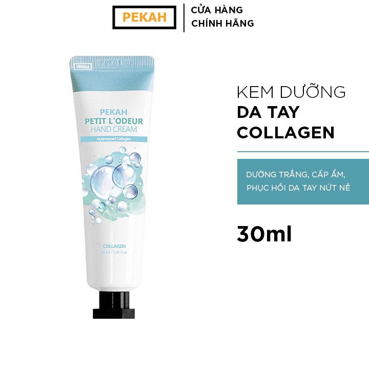 Kem Dưỡng Da Tay Cấp Ẩm Và Phục Hồi PEKAH Petit L'odeur Collagen Hand Cream 30ml