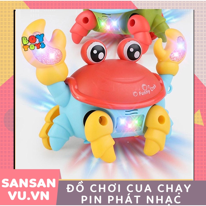 ĐỒ CHƠI CON CUA CHẠY PIN CÓ NHẠC PHÁT SÁNG
