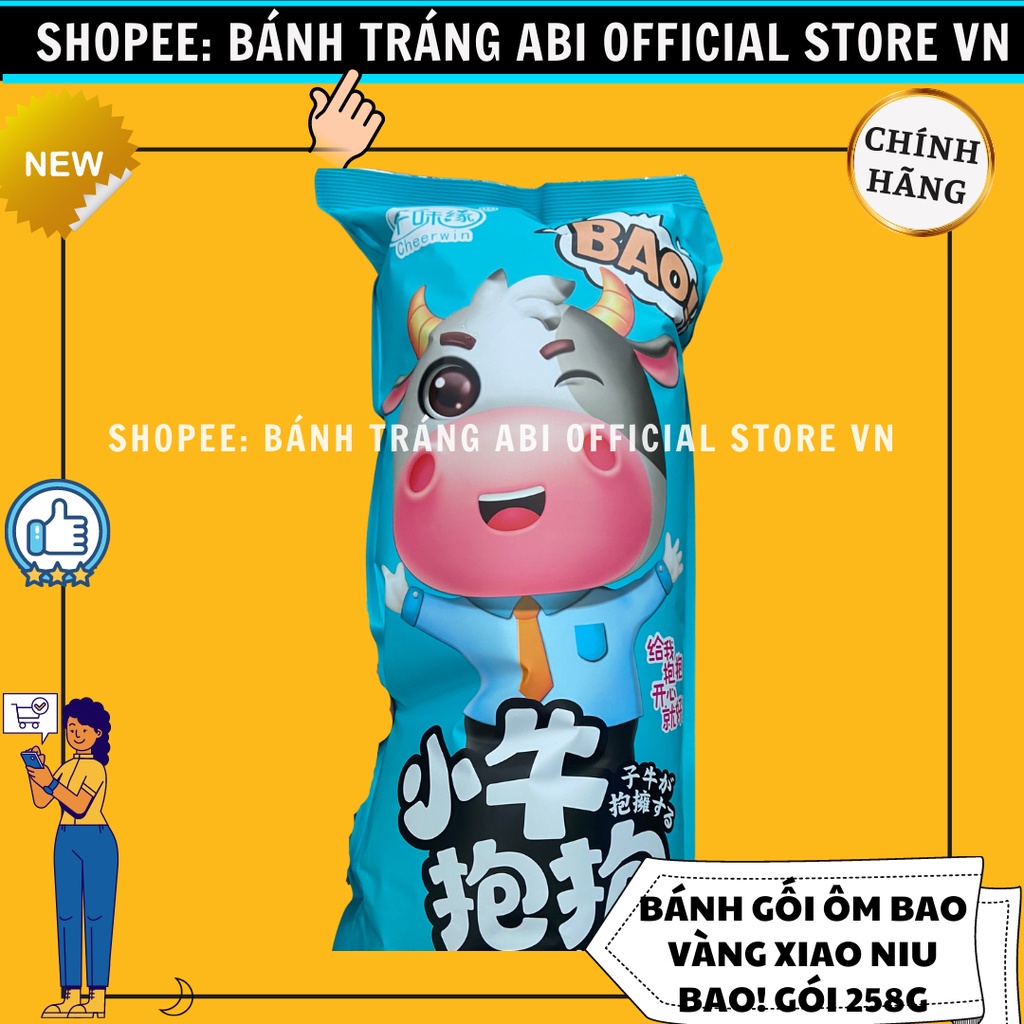 BÁNH SNACK HÌNH BAO GỐI CHO BÉ 3 MÀU 258G/1 GÓI