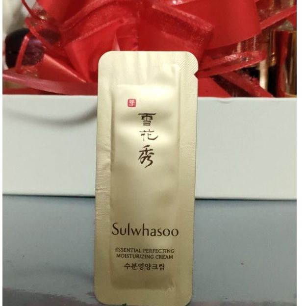 Combo 10 gói Kem dưỡng da nâng cơ chống nhăn Sulwhasoo Essential Perfecting Moisturizing Cream