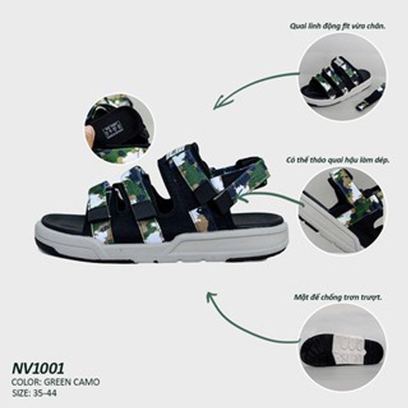 GIÀY SANDAL VENTO CHÍNH HÃNG 1001-XANH LÁ [ẢNH THẬT - Full size 35-44]  [SANDAL NAM NỮ]