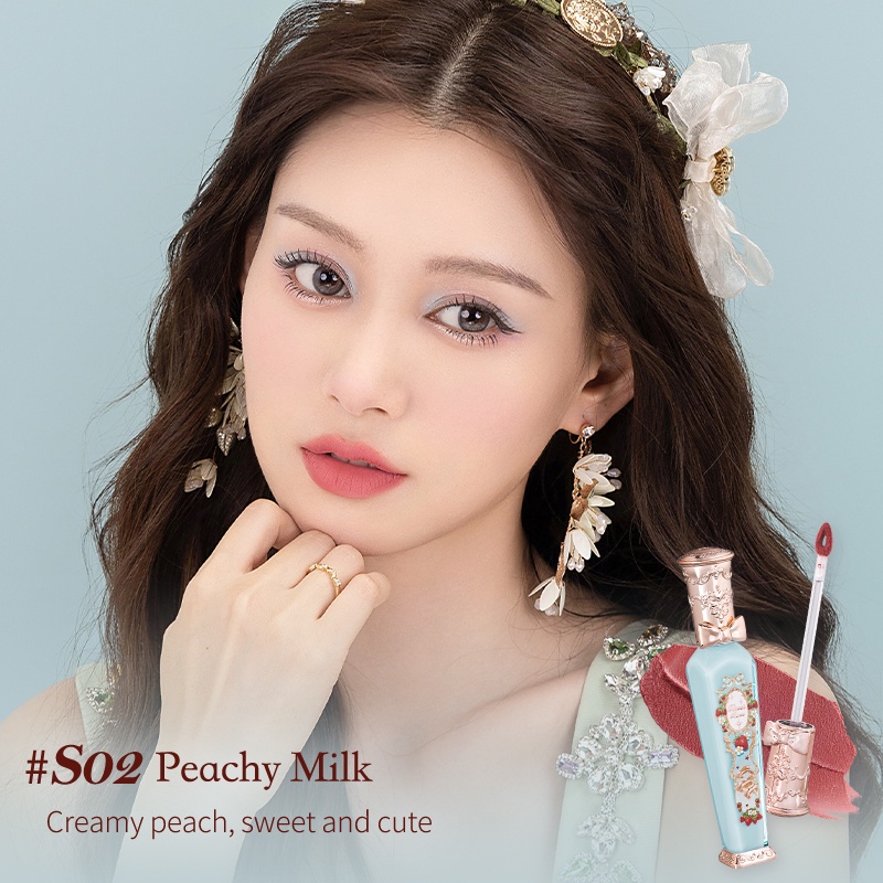 Son Kem 3.5ml Vỏ In Họa Tiết Hoa / Dâu Tây Xinh Xắn