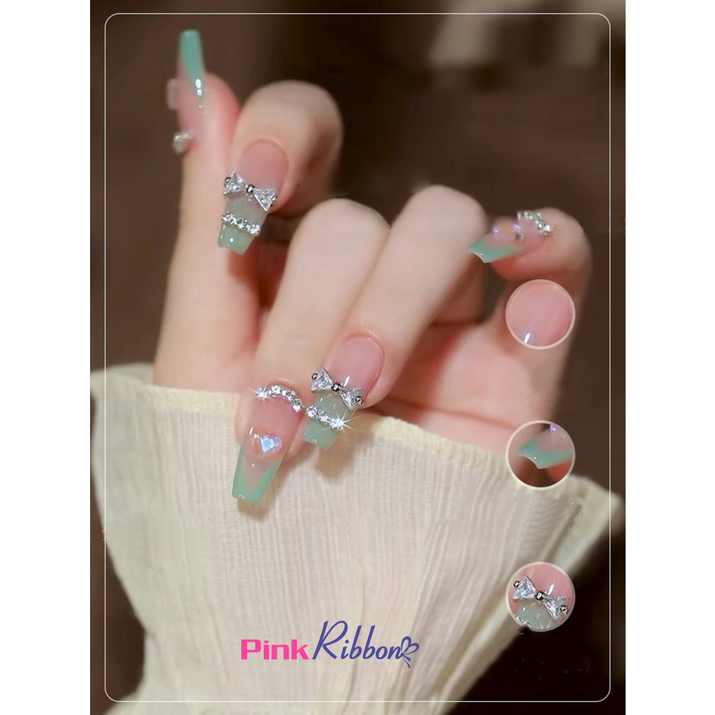 Dây đá trắng đế bạc trang trí các cỡ (set 3m)