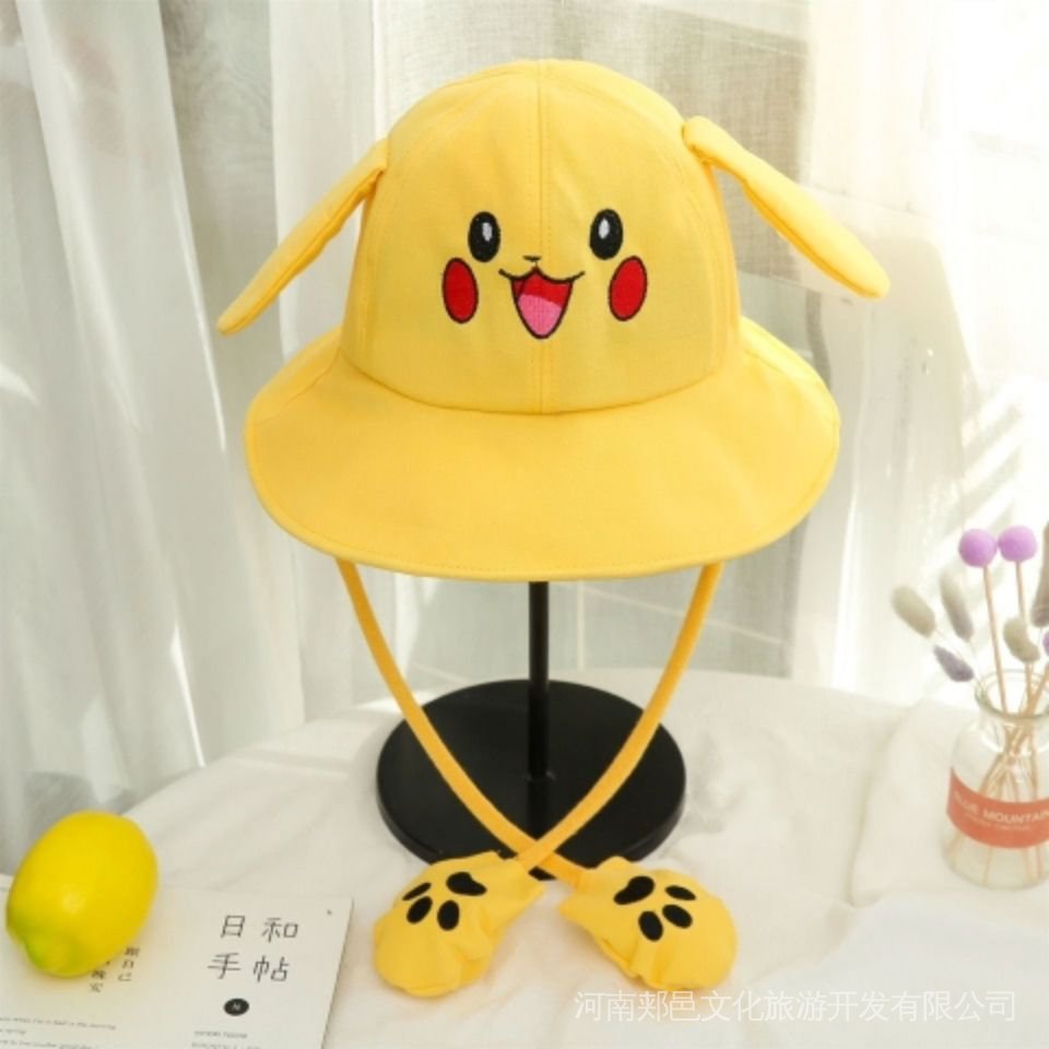 Nón Tai Thỏ Pikachu Dễ Thương Có Thể Chuyển Động Dành Cho Bé Trai Và Bé Gái