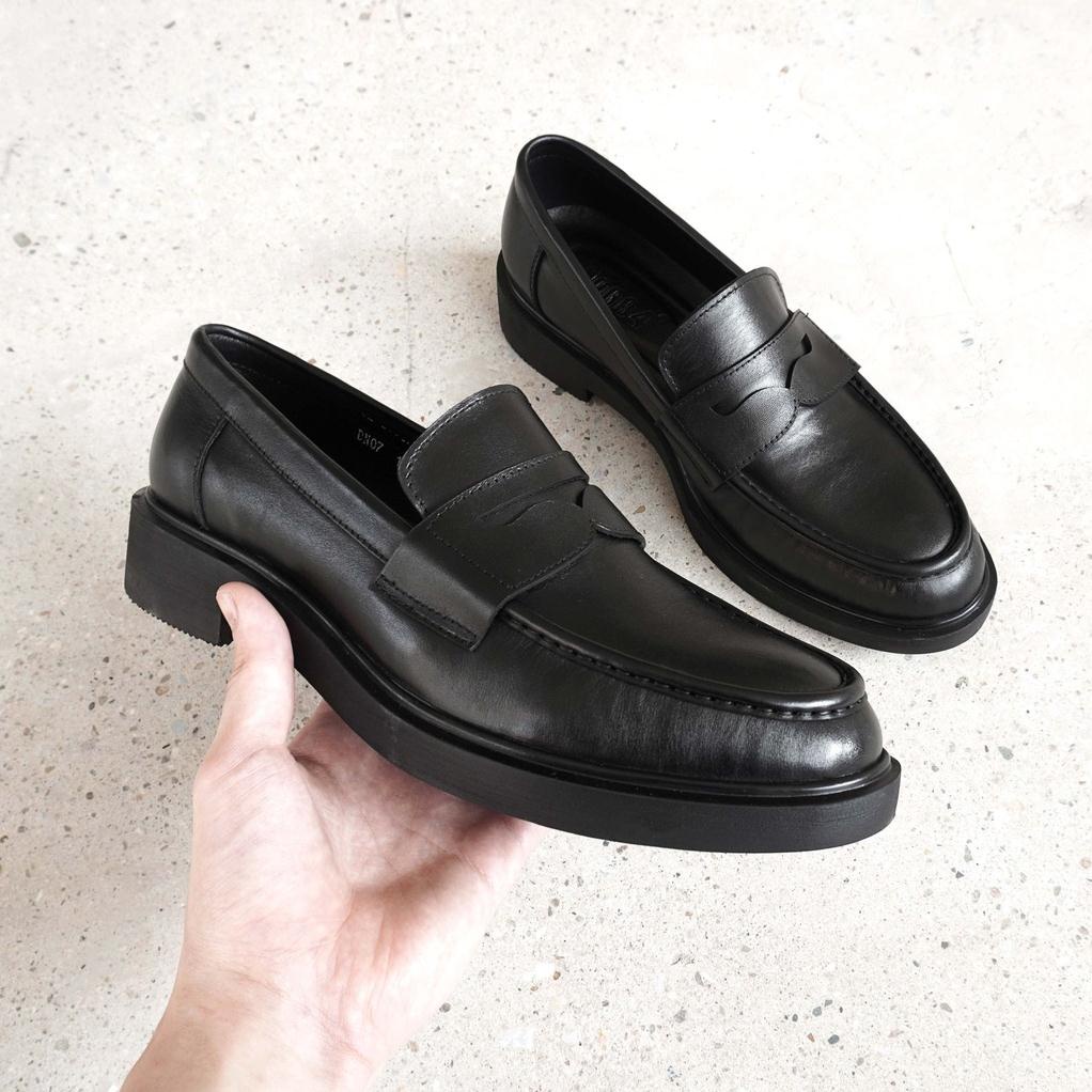 Giày Penny loafer JOG04 - da bò nguyên tấm , tăng chiều cao 4cm cho nam ( D3 )