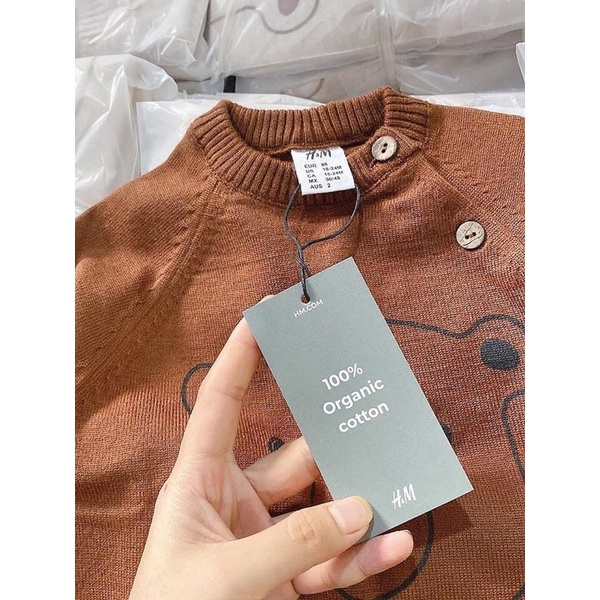 Set 2 Áo len gấu HM cho bé