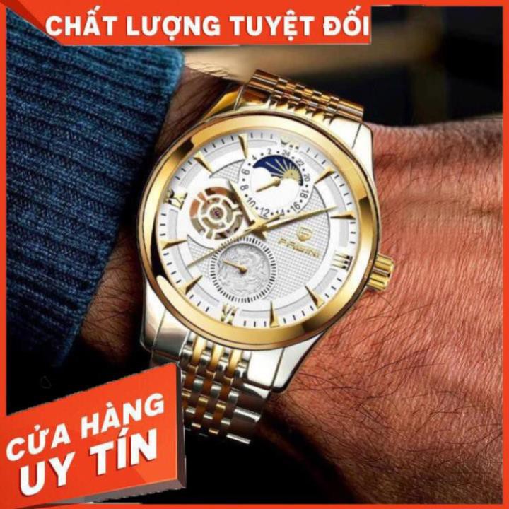 [Chính Hãng 100%] Đồng Hồ Nam PAGINI Automatic PA9922 Dây -  Đồng Hồ Cơ  Thép không gỉ - Bảo hành 2 năm