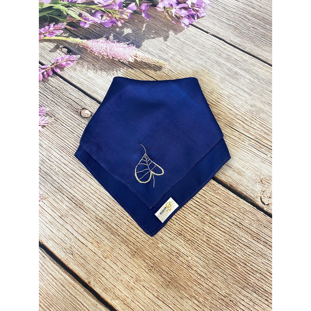 Khăn Thêu SenSilk Lá Bồ Đề - Món Quà Bình An  35*35cm