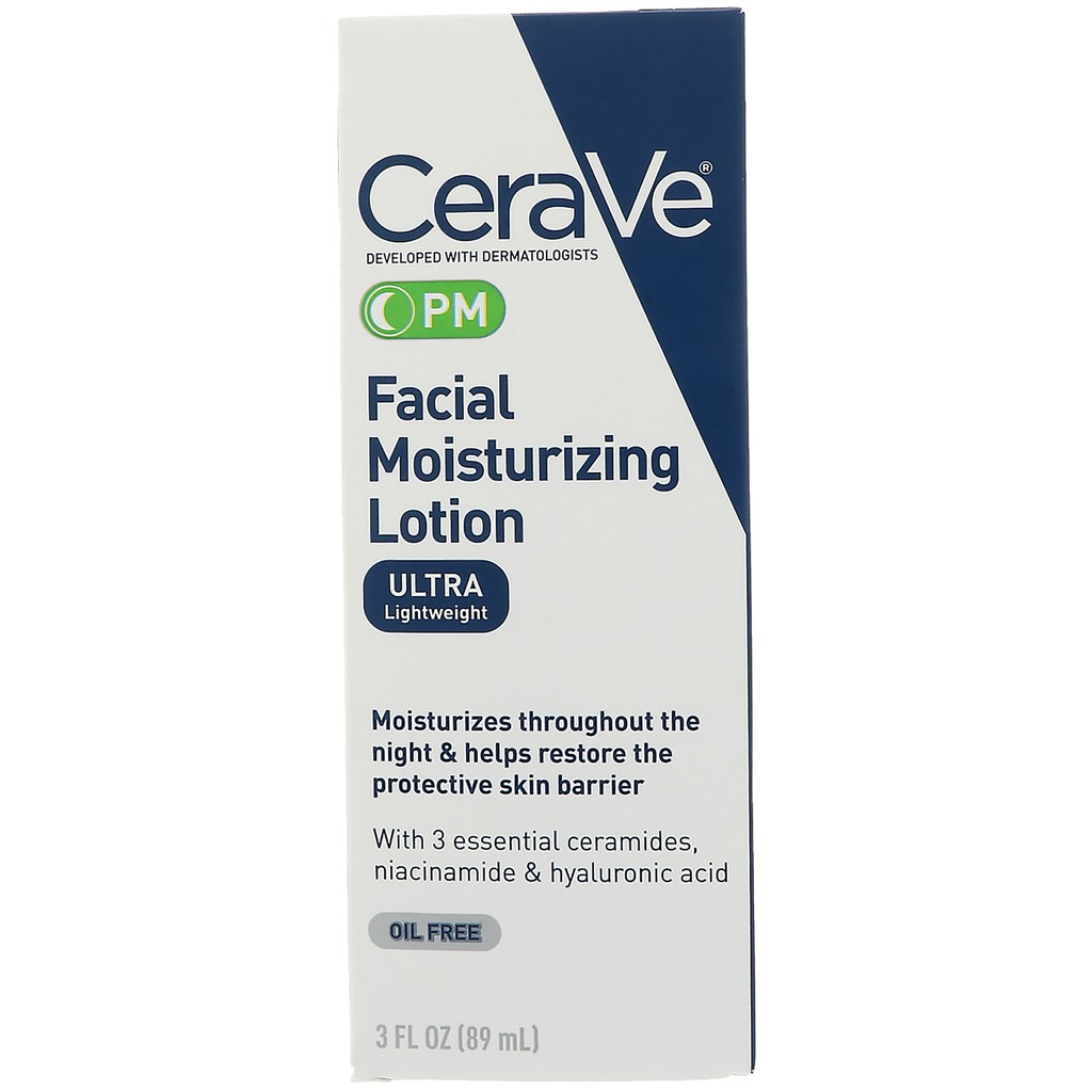 Kem dưỡng CeraVe Facial Moisturizing Lotion PM (4% Niacinamide)- Kem dưỡng Cerave AM SPF 30