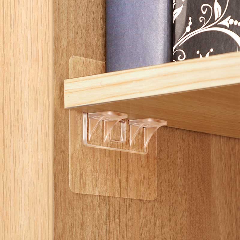 Giá Đỡ Kệ Đựng Đồ Dùng Trong Suốt Không Cần Khoan Tiện Dụng Cho Tủ Quần Áo