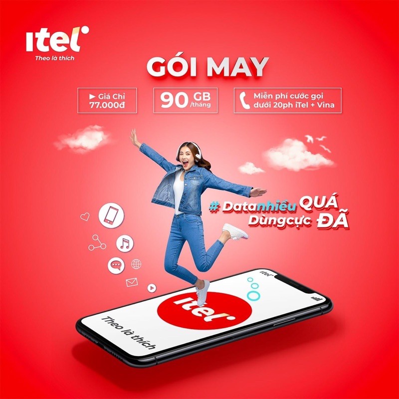 Sim 4G Itel Sóng vinaphone, Sim chuyên dụng chơi game đồ hoạ cao