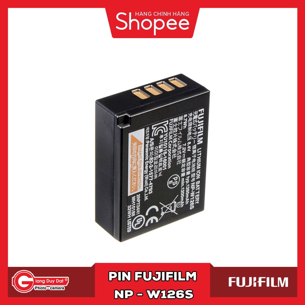 Pin Máy Ảnh Fujifilm W-126s - Bảo Hành 06 Tháng l Pin zin chính hãng FUJIFILM